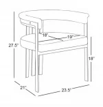 BQ-SC217 – 9: Set of 2 Leathaire Low-Back Side Chairs - Image 7