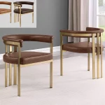 BQ-SC217 – 9: Set of 2 Leathaire Low-Back Side Chairs