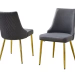 BQ-SC260-2: Pleated Velvet Side Chairs
