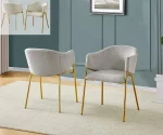 BQ-SC263 & SC264: Set of 2 Linen Side Chairs