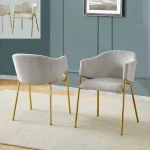 BQ-SC263 & SC264: Set of 2 Linen Side Chairs