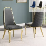 BQ-SC314 – 317 Velvet Chairs w/ Gold Chrome