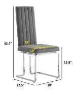 BQ-SC340 – 343: Slim Back w Chrome - Image 2