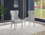 BQ-SC400 – 3: Button Tufted Chairs with Boucle Fabric