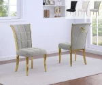 BQ-SC424 – 7: Grid Tufted Side Chairs with Boucle Fabric