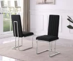 BQ-SC444 – 7: Boucle Line Tufted Dining Chairs
