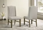 BQ- SC531: Beige Fabric Upholstered Side Chairs