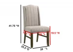 BQ- SC531: Beige Fabric Upholstered Side Chairs - Image 3