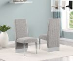 BQ- SC560-3: Boucle Fabric Side Chairs with Chrome