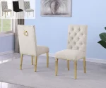 BQ-SC574– 7: Boucle Tufted Dining Chairs