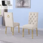 BQ-SC574– 7: Boucle Tufted Dining Chairs