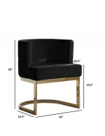 BQ-SC90-3: Single Velvet Barrel Chair - Image 4