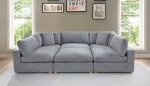 BQSE05 –6PC:2CC+3AC+1OT 7: 40″x40″ Modular Sectional in Boucle Fabric