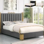 BQ-B04, B05, B06 Platform Velvet Bed (EKB, QB)