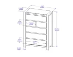 BQ-B730: Light Oak Bedroom Set - Image 5