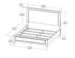 BQ-B730: Light Oak Bedroom Set - Image 3
