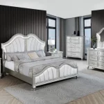 BQ-B760 – Silver Glam and LED Bedroom Set (EKB & QB)