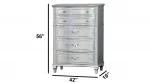 BQ-B760 – Silver Glam and LED Bedroom Set (EKB & QB) - Image 5