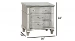 BQ-B760 – Silver Glam and LED Bedroom Set (EKB & QB) - Image 4