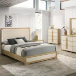 BQ-B780: White LED Headboard Bedroom Set