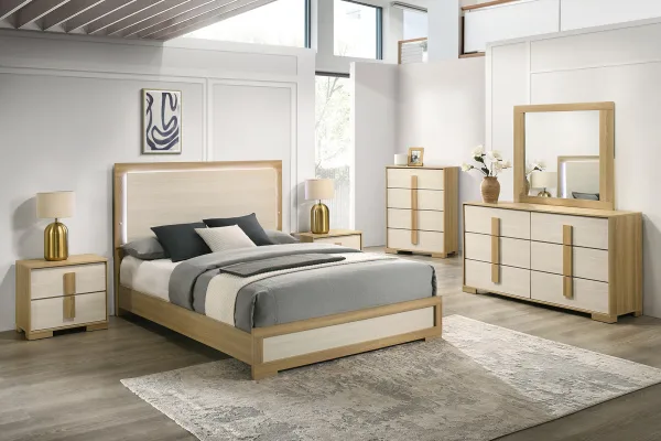 B780-4NC-600x400.jpg BQ-B780: White LED Headboard Bedroom Set - Image 1