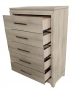 BQ-B840: Weathered Greige Bedroom Set with Panel Bed (K & Q) - Image 3