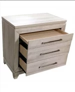 BQ-B840: Weathered Greige Bedroom Set with Panel Bed (K & Q) - Image 2