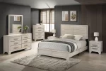 BQ- B860: Rustic Grey Oak Bedroom Set (EK & Q)