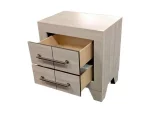 BQ- B860: Rustic Grey Oak Bedroom Set (EK & Q) - Image 4