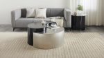 MAX: PG145- YING YANG COFFEE TABLE ( BLACK & SILVER, GOLD & BLACK, GOLD & SILVER )