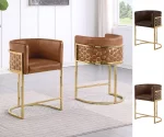 BQ- BS034L – 6L: Single Leathaire Barstool
