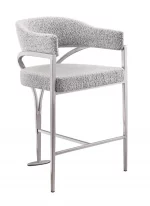 BQ-BS300 –3: Barstool in Boucle Fabric (Single) - Image 2