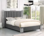 BQ-B01, B02, B03 Platform Velvet Bed (EKB, QB)