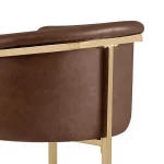BQ-BS014L – 6L: Single Barstool in Leathaire Fabric - Image 3
