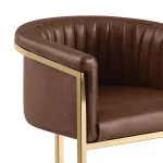 BQ-BS014L – 6L: Single Barstool in Leathaire Fabric - Image 2