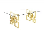BQ- D221, D222 - DT Glass Dining Table (2 Sizes & Colors) - Image 3