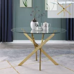 BQ- D232-DT & D234-DT Glass Dining Table