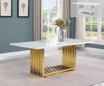 BQ- D310, D311, D312, D313 –White Marble Dining Table (2 Sizes, 2 Colors)