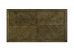 BQ- D530 & D531-DT: Antique Brown Wood Dining Table - Image 5