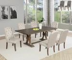 BQ- D704 & D705: Rustic Gray Dining Set