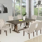BQ- D704 & D705: Rustic Gray Dining Set