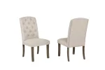 BQ- D704 & D705: Rustic Gray Dining Set - Image 4