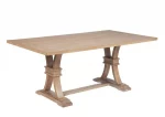 BQ- D706 & D707: Rustic Light Oak Dining Set - Image 3