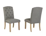 BQ- D706 & D707: Rustic Light Oak Dining Set - Image 4