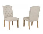 BQ- D706 & D707: Rustic Light Oak Dining Set - Image 6