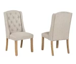 BQ- D706 & D707: Rustic Light Oak Dining Set - Image 7