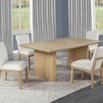 BQ- D730: Modern Light Oak Dining Set