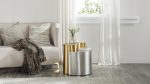 MAX: PG145- YING YANG END TABLE ( BLACK & SILVER, GOLD & BLACK, GOLD & SILVER ) - Image 3