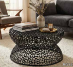 MAX: T3704 COFFEE TABLE ( BLACK, GOLD, SILVER )