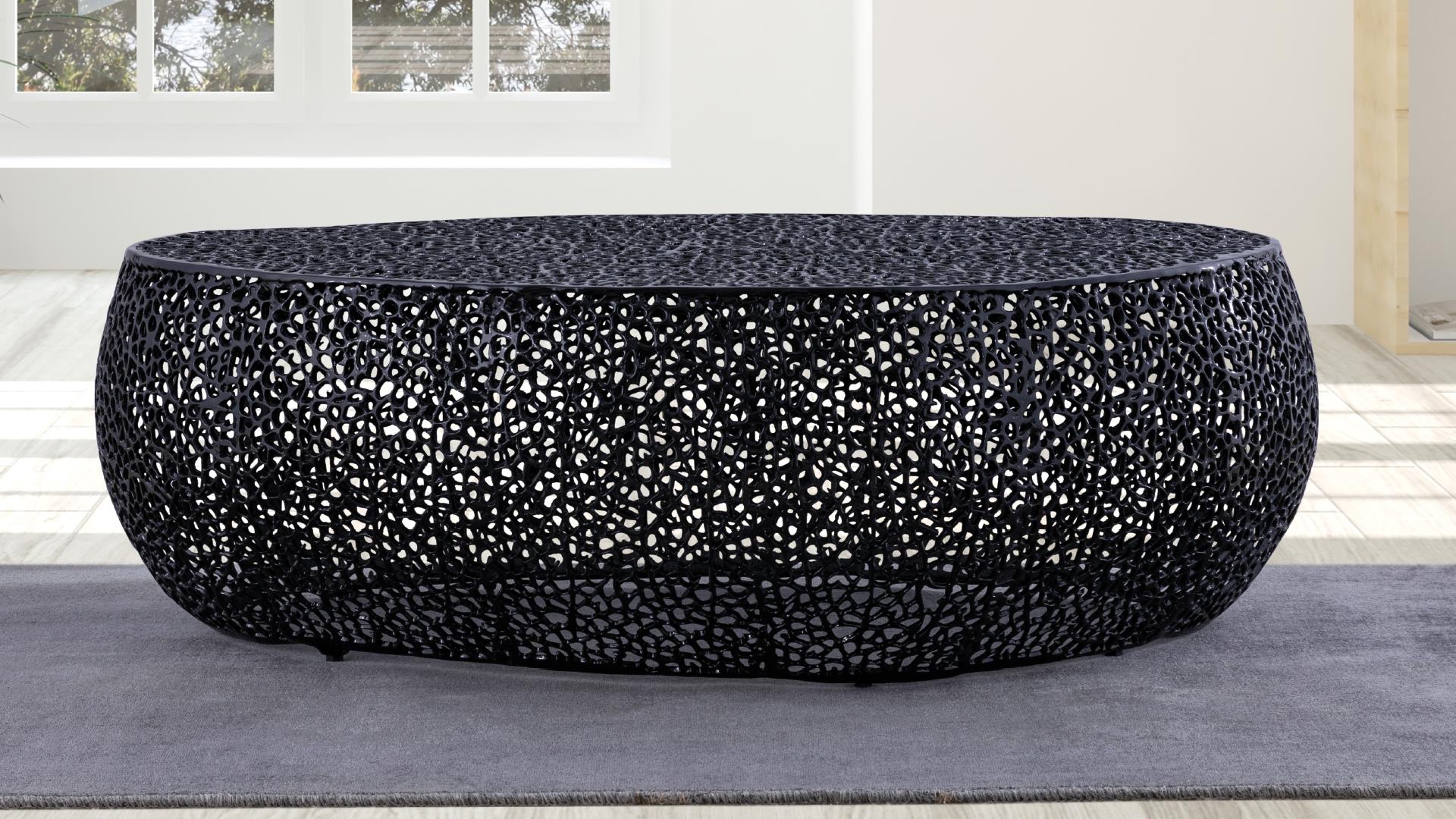 T3601_50_10__BLACK_ 11 MAX: T3601-50 COFFEE TABLE ( BLACK, GOLD, SILVER ) - Image 1